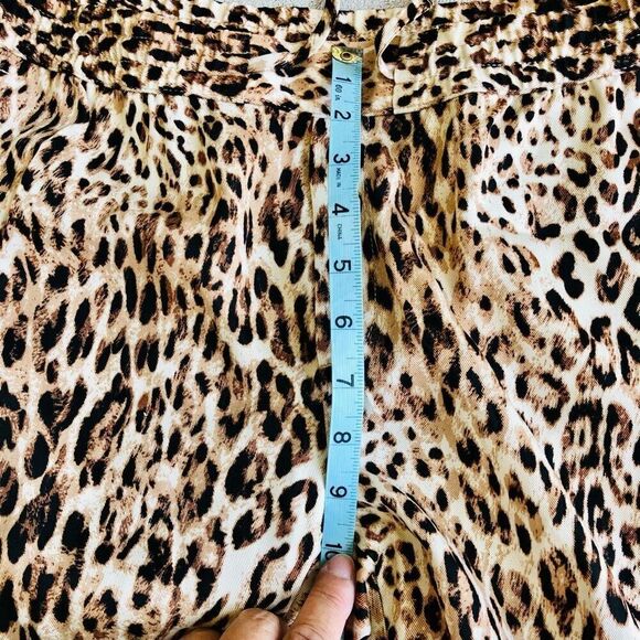 Banana Republic Leopard Print Pull On Casual Ankle Pants - Picture 9 of 14